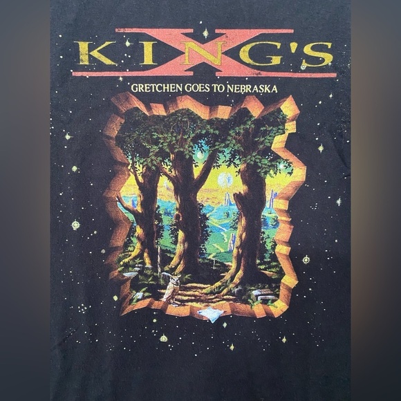 3/$30 - KING'S X GRETCHEN GOES TO NEBRASKA Hanes Black Graphic T Shirt in 3XL - Picture 3 of 5